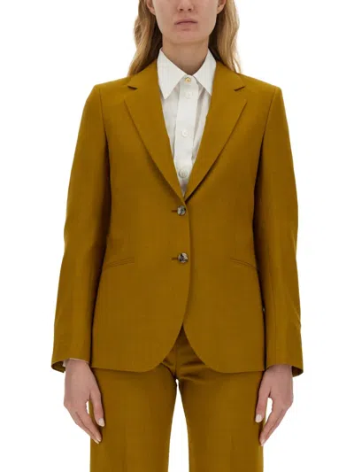 Paul Smith Single-breasted Jacket In Yellow