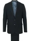 Paul Smith Single-breasted Linen Suit In Blue