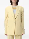 Paul Smith Single-breasted Peak-lapel Blazer In Yellow