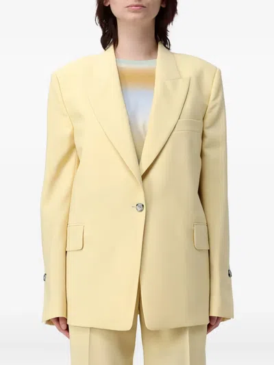 Paul Smith Single-breasted Peak-lapel Blazer In Yellow
