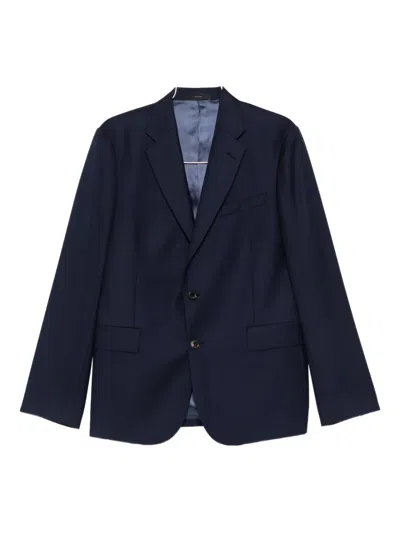 Paul Smith Suit Jacket Chest Pocket Flap Pockets In Blue