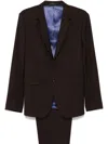Paul Smith Single-breasted Suit In Brown