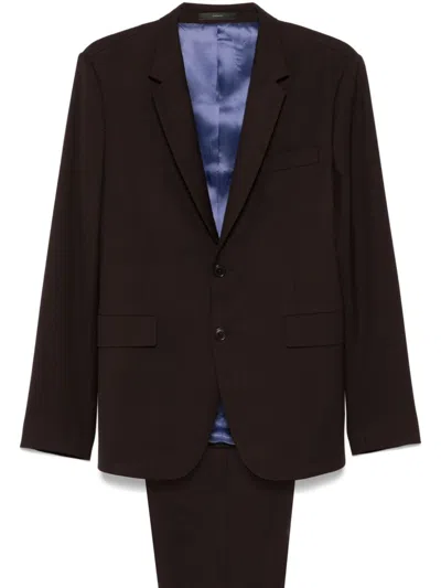 Paul Smith Single-breasted Suit In Brown