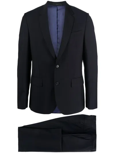 Paul Smith Single-breasted Two-piece Suit In Blue