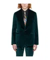 Paul Smith Single-breasted Velvet Blazer In Black