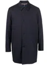 Paul Smith Wool Mac With Gilet In Blue
