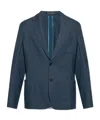 Paul Smith Single-breasted Wool Blazer In Blue