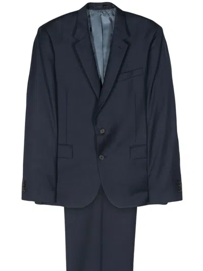Paul Smith Wool Single-breasted Suit In Dark Blue