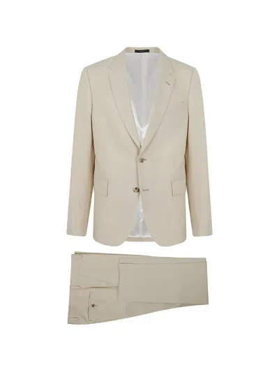 Paul Smith Single-breasted Notch-lapel Suit In Brown