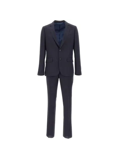 Paul Smith Single-breasted Suit In Blue