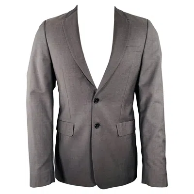 Pre-owned Paul Smith Size 38 Grey Wool Mohair Single Breasted Sport Coat In Gray