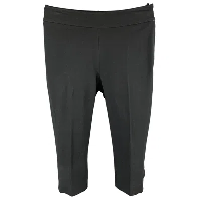 Pre-owned Paul Smith Size 4 Black Jersey Cropped Leggings