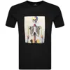 Paul Smith Skeleton T Shirt Black In Black