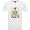 Paul Smith Skeleton T Shirt White In White