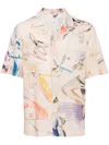 PAUL SMITH SKETCHBOOK PRINT COTTON SHIRT