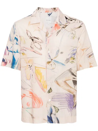 Paul Smith Multicolor Printed Shirt In 92 Multicolour