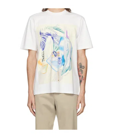 Paul Smith Sketchbook-print Cotton T-shirt In White