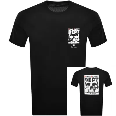 Paul Smith Skull Logo T Shirt Black