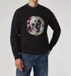 Paul Smith Skull Print Sweatshirt In Black In Black