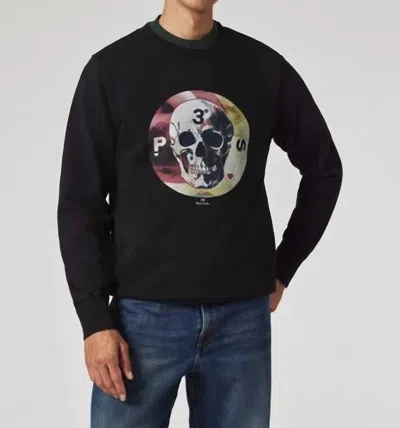 Paul Smith Skull Print Sweatshirt In Black