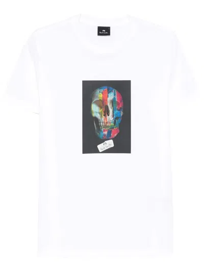 Paul Smith Skull-print T-shirt In White