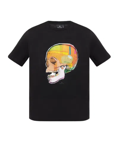 PAUL SMITH PS PAUL SMITH SKULL SKETCH PRINT T-SHIRT