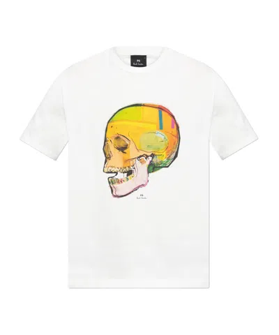 Paul Smith Skull-print T-shirt In White