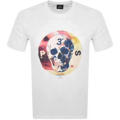 Shop Paul Smith Short Sleeve Graphic Tee In White