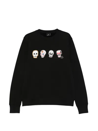 Paul Smith Skull-print Sweatshirt In Black