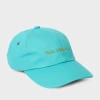 Paul Smith Sky Blue Cotton-twill Quote Cap In Blue