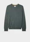 Paul Smith Slate Green Merino Wool Sweater In Green