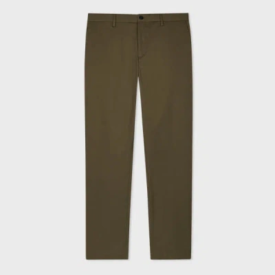 Paul Smith Slate Khaki Fine Cotton-twill Chinos Grey