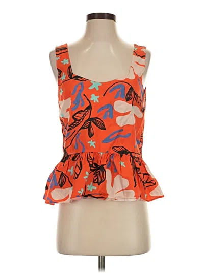Pre-owned Paul Smith Sleeveless Blouse In Orange