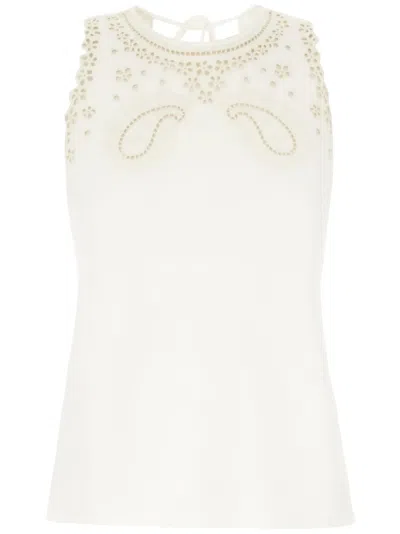 PAUL SMITH SLEEVELESS LACED TOP