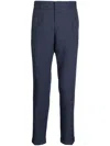 Paul Smith Slim-cut Wool Trousers In Blue