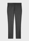 Paul Smith Slim-fit Black Glitter Wool-blend Evening Trousers In Black