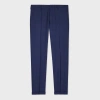 PAUL SMITH SLIM-FIT BLUE GINGHAM WOOL TROUSERS