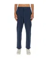 Paul Smith Ps  Mid Rise Slim Cut Chinos In Blue