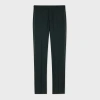 PAUL SMITH SLIM-FIT DARK GREEN WOOL-MOHAIR EVENING TROUSERS