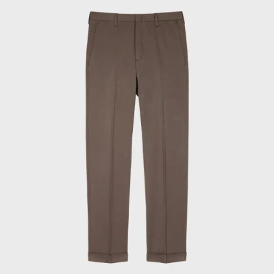 Paul Smith Slim-fit Dark Grey Cotton-stretch Chinos