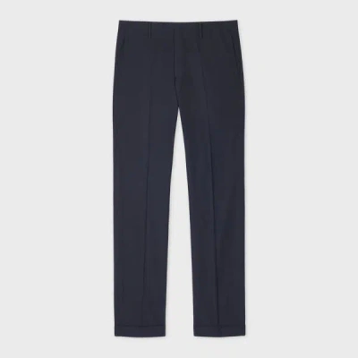 Paul Smith Slim-fit Dark Navy Poplin Chinos Blue