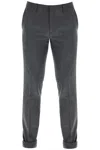 PAUL SMITH SLIM FIT FLANNEL TROUSERS IN EIGHT