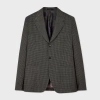 Paul Smith Slim-fit Green Gingham Check Stretch-wool Three-button Blazer In Green