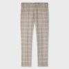 Paul Smith Slim-fit Grey Check Wool Trousers Brown In Brown