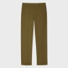 Paul Smith Slim-fit Khaki Poplin Chinos Green In Green