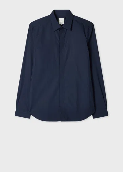 Paul Smith Slim-fit Midnight Blue Cotton Shirt