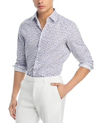 Paul Smith Slim Fit Shirt In Navy/ White/ Red
