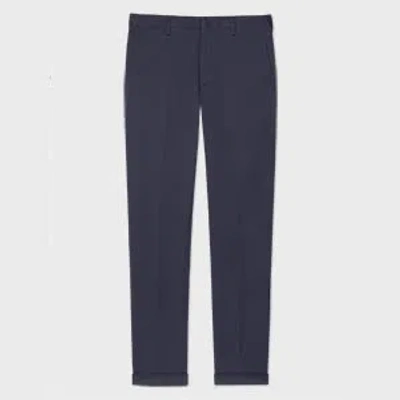 Paul Smith Slim-fit Washed Navy Cotton-stretch Chinos Blue