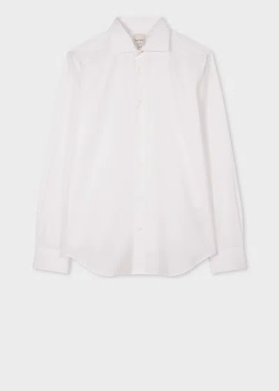 Paul Smith Slim-fit White Cotton Cutaway Collar Shirt