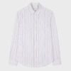 Paul Smith Slim-fit White 'signature Stripe' Cotton Shirt In White